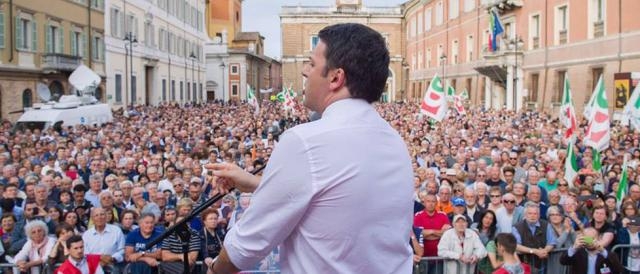 Il presidente del Consiglio, Matteo Renzi