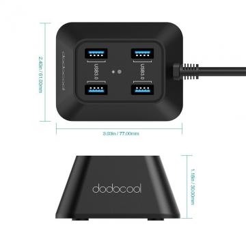 hub usb dodocool DC02 dimensioni