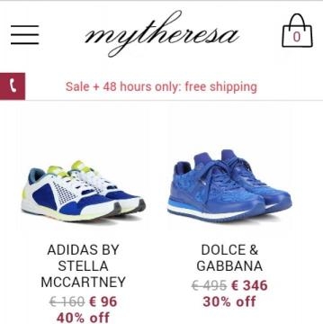 Sneakers Adidas e D&G, a prezzi con sconto elevato.