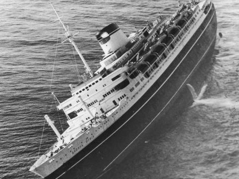 Andrea Doria dopo essere stata speronata