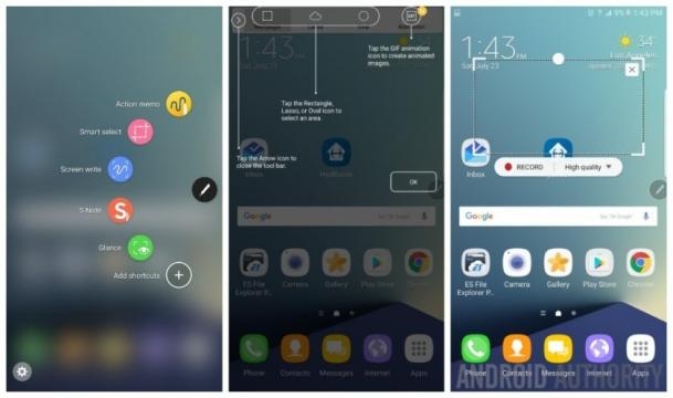 Samsung Galaxy Note 7 e la nuova interfaccia