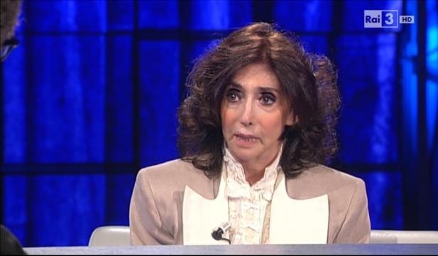 Anna Marchesini ospite a 'Che tempo che fa'.