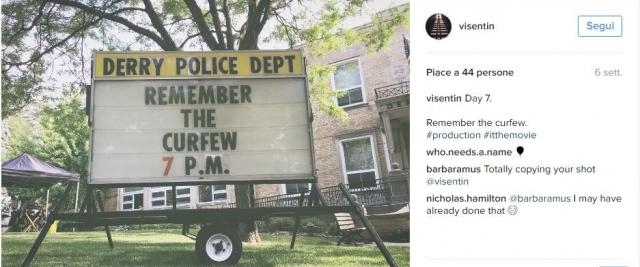 IT 2017, il cartellone della polizia di Derry