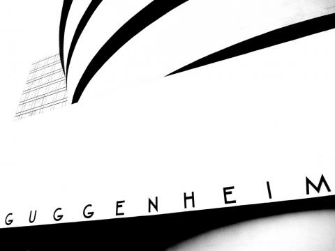 Guggenheim, l'esterno del famoso museo.