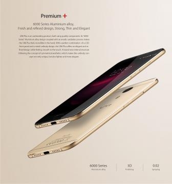 UMI Plus è realizzato con una scocca in alluminio unibody