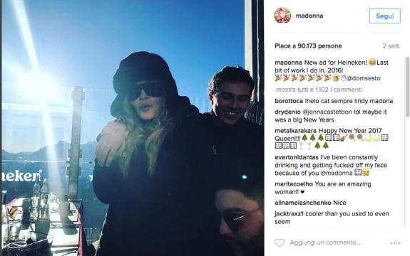 Madonna in vacanza in montagna Credits: Instagram