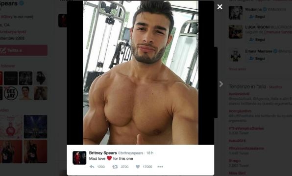 Sam Asghari personal trainer e modello Credits: Instagram