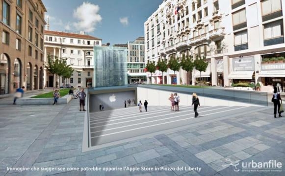 Apple Store in piazza Liberty, la proposta: 