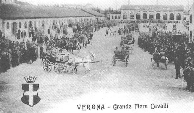 Fieracavalli in un'immagine del 1900