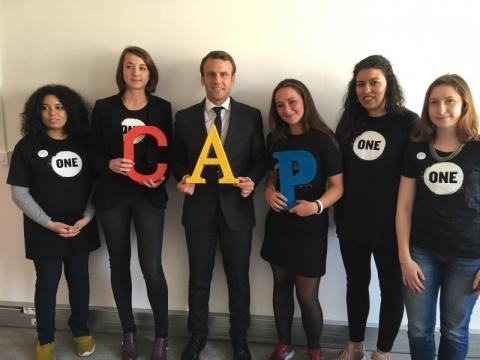 Emmanuel Macron : 5ème candidat Cap de répondre au défi de Romy ... - one.org