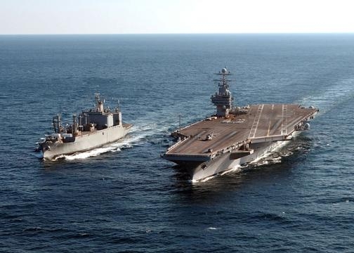 USS Theodore Roosevelt in Atlantic Ocean. (Image courtesy of Randall Damm – Wikimedia Commons)