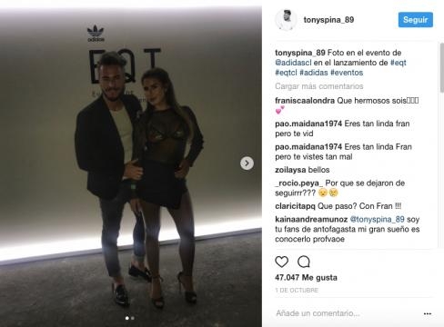 Publicación de Tony Spina junto a Fran Unduraga