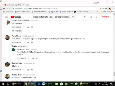 Los comentarios de la partida donde Bilel Bellahcene intentó darle mate del pastor a Magnus Carlsen