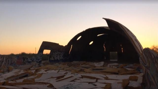 Casa Grande Domes turning into rubble - Photo courtesy of John Albrecht