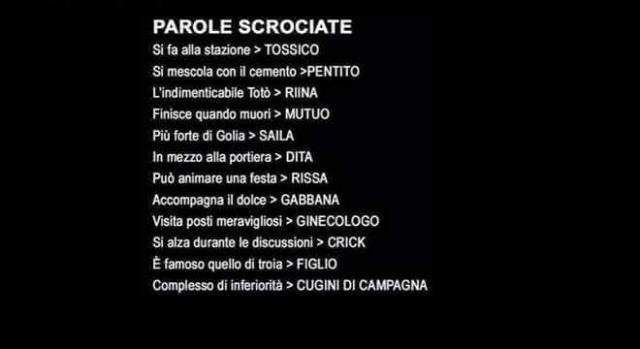 Parole scrociate... (da google)