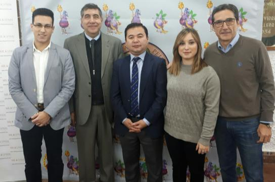 Carlos Navarro, Fernando Molina, Rakhmatulla Nurimbetov, Serezade Enguídanos y José María Chiquillo (de izquierda a derecha)