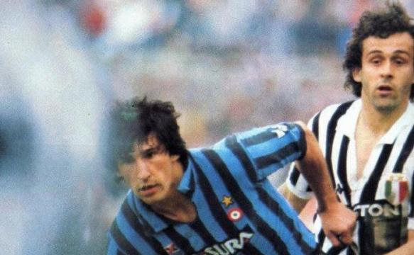 Juventus-Inter 1983, contrasto tra Bagni e Platini