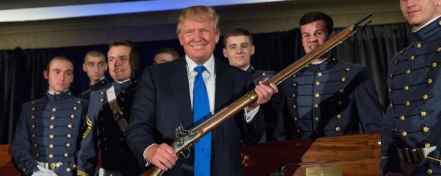 President-elect Trump at Citadel in South Carolina, 2016 / Photo by Richard Ellis, Blasting News library