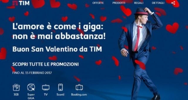 San Valentino 2017, le offerte di TIM