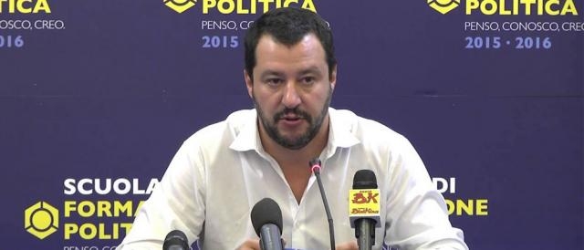Il leader della Lega, Matteo Salvini