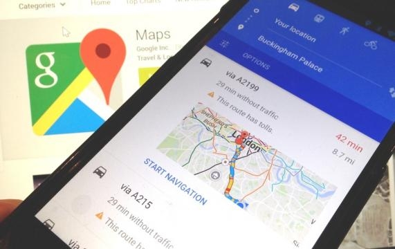 Google Maps for Android’s new Driving Mode guesses where you want to go. Photo courtesy of Venture Beat - venturebeat.com