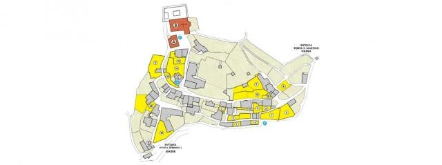 Buggiano Castello - Mappa dei giardini