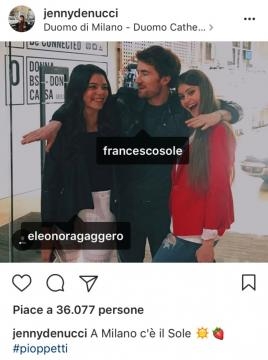 Eleonora Gaggero, Jenny De Nucci e Francesco Sole