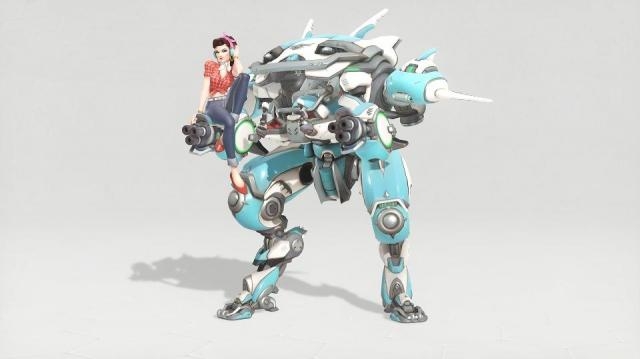 A new spin for D.Va and rocking that 50s' pin-up style. Photo via Overwatch https://playoverwatch.com/en-us/events/anniversary/