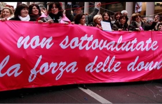 Una precedente protesta delle lavoratrici