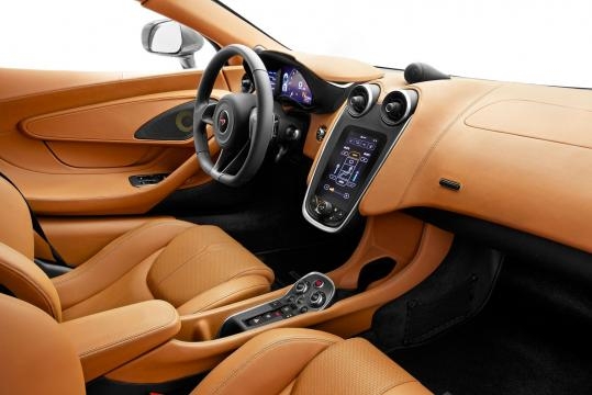 McLaren 570S leather interior.