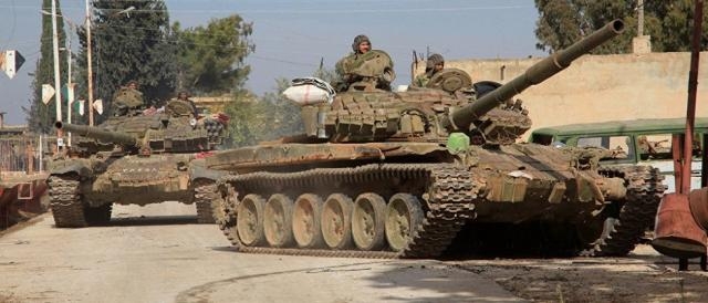 L'avanzata dell'esercito regolare siriano verso Raqqa