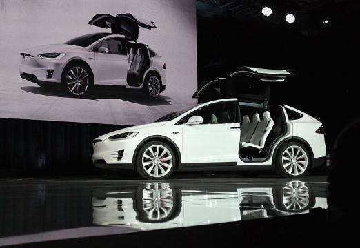Tesla Model X at the market launch ceremony - Steve Jurvetson via Flickr