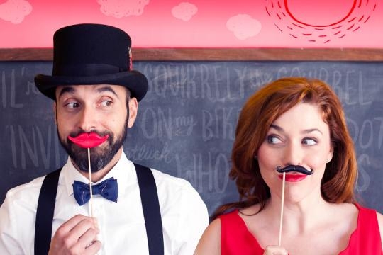 Fun, playfulness, and silliness are big driving forces behind Lucky's music. / Photo via Lucky Diaz and Beth Blenz-Clucas, used with permission.