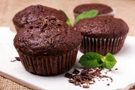 Receta de magdalenas de chocolate sin gluten - Unareceta.com - unareceta.com