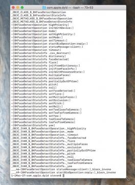 Código fuente HomePod con referencias a FaceDetection