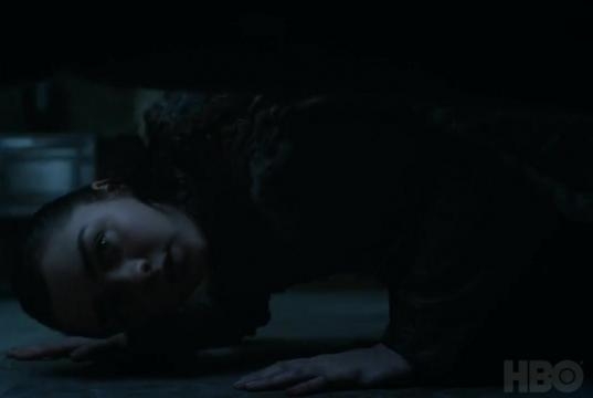 Arya looking for something in Winterfell. Screencap: GameofThrones via YouTube