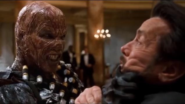 Spawn without mask choking Jason Wynn . Spawn (1997) Credit: YouTube.com Lutyman pinkman