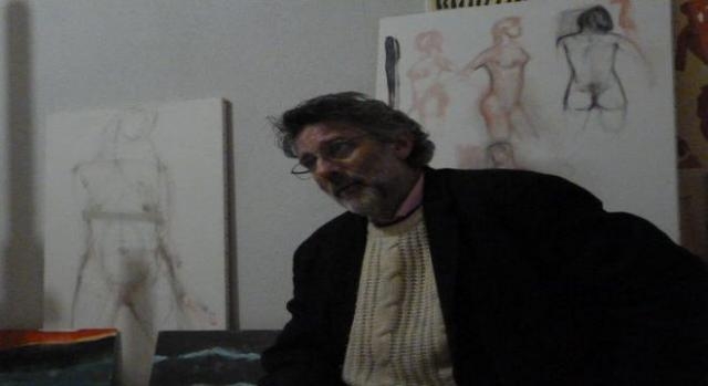 Ferrara, il pittore, sociologo e scrittore Marcello Darbo (photo dall'autore)