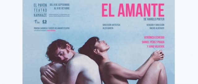 Cartel El Amante, obra de teatro en El Pavón