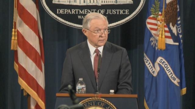 Attorney General Jeff Sessions announces revoking DACA program / [Screenshot - Justice Department - YouTube: https://youtu.be/I3Lhl6Ru84c]