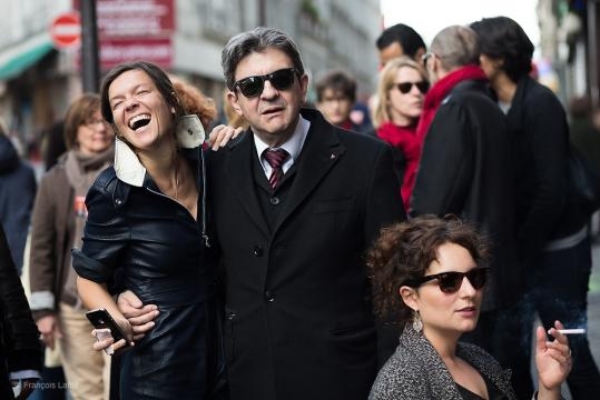 Jean-Luc Mélenchon en campagne à Paris – françois lafite - francoislafite.com