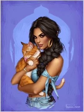 Jasmine - Immagine digitale di Fernanda Suarez
