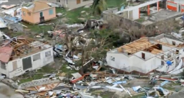 Barbuda saw 90% of its homes damaged by Hurricane Irma [Image: YouTube/aDDmoreJuice]