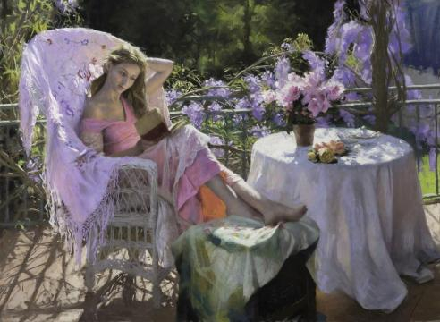 Vicente Romero Paints Beautiful Women in Pastel --- stunningly ... - momentsjournal.com