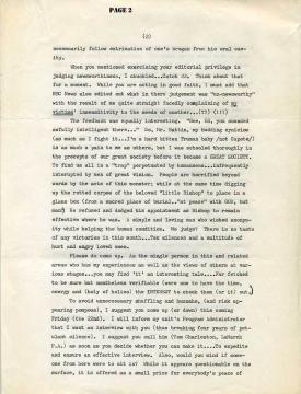 Page two of letter from Ed Kemper [Image via the author]