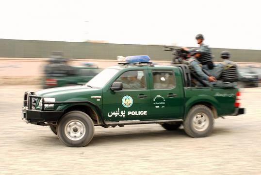 Afghan police on the move (Image credit - John R. Fischer, Wikimedia Commons)