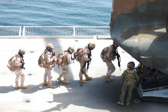 Soldados de la Armada en una operación