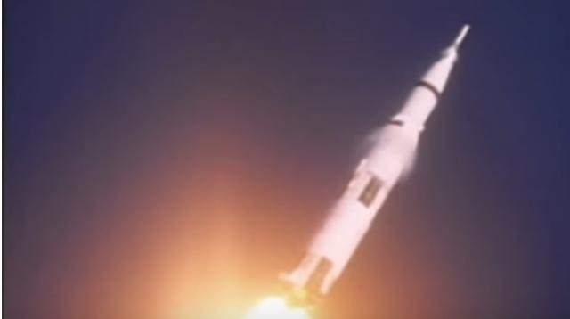 Remembering 1968: Apollo 8 on its way to the moon. [Image source/CBS Sunday Morning YouTube video]