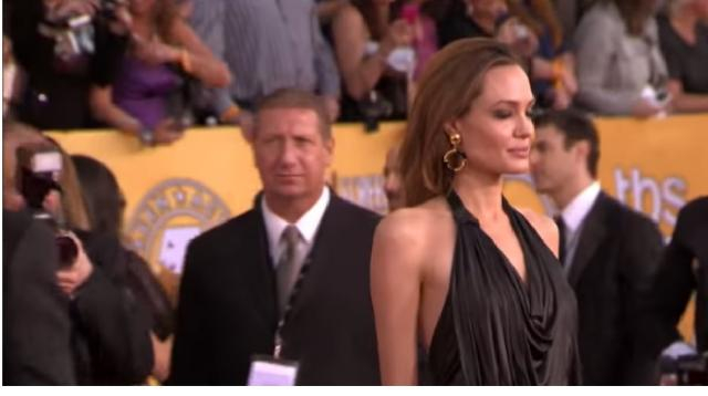Is Angelina Jolie hinting about a future in politics? [Image source/E! News YouTube video]