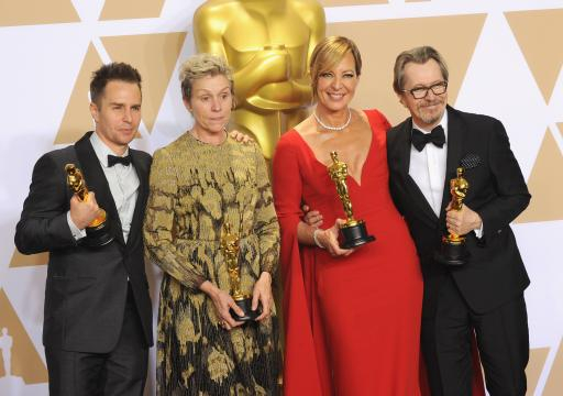 Los actores galardonados en la 90 edición de los Oscar